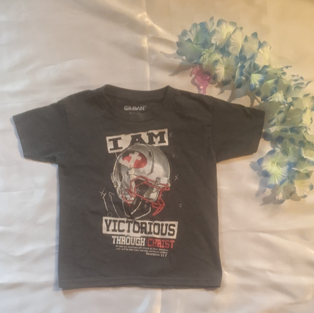 ✨ Final price✨ Gildan religious t-shirt, Black, kids XS 4/5